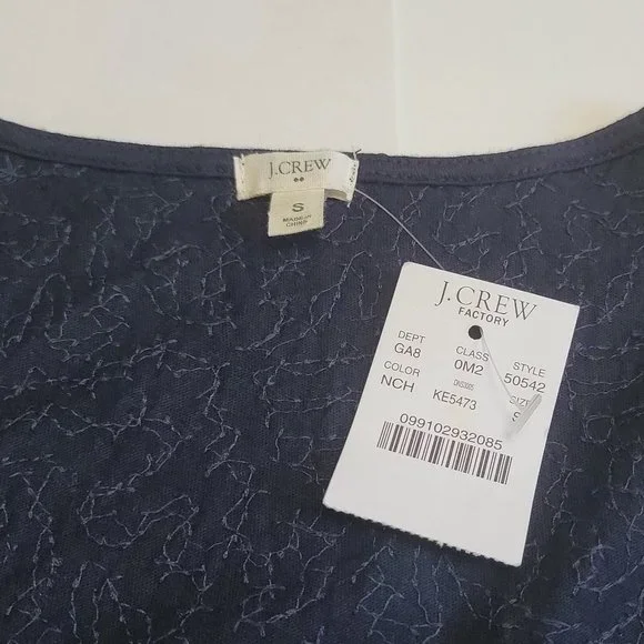 J. Crew Sequin Anchor Nautical Racerback Tank Top - Picture 9 of 14